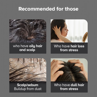 Korea Grafen Zero-Dirty Anti-Dandruff Shampoo 500ml Asam Hialuronat Minyak Biji Anggur Pembersih Mendalam Menutrisi Pertumbuhan Rambut Rontok