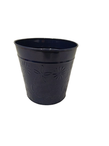 Maceta Redonda Decorativa Hecha a Mano con Flores Azules para Interiores, Exteriores, Jardín, Hogar, Balcón, Patio, Decoración de Plantas de Mesa - Product Image 4