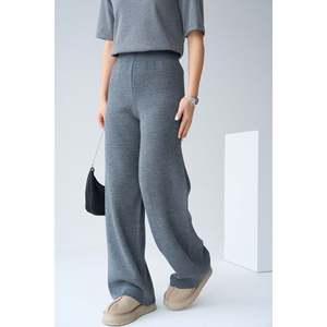 กางเกงถักสีแอนทราไซต์ - Product Image 1