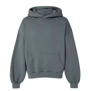 OEM haute qualité 100% coton hommes sweats à capuche 3D épaules tombantes polaire surdimensionné pull personnalisé unisexe plaine sweats à capuche concepteur - Product Image 1