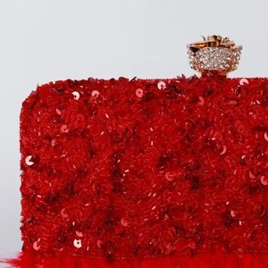 Traditional Embroidered Handmade Ladies Clutch <b>Bag</b> Large Capacity Durable for Festive Bridal <b>Gift</b> Wear - Product Image 2