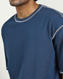 Conjunto Ligero de 2 Piezas de Camiseta y Pantalones Cortos 100% Algodón para Hombre, Camiseta de Manga Corta y Pantalones Cortos de Corte Ajustado para Ropa Casual y Deportiva - Product Image 2