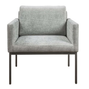 GSD68041 Single Premium Armchair 12 Square Iron Legs Upholstered with Artificial Leather Square One <b>Seat</b> <b>Sofa</b> Set - Product Image 2