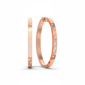 Pendientes de Oro de 14K con Diamantes Naturales Engastados para Mujer - Product Image 1