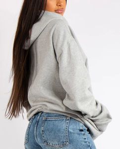 Nouvel arrivage 2025 100% sweat à capuche pour femme en coton tenue décontracté d'hiver DTF personnalisé imprimé Logo surdimensionné sweat à capuche et sweat-shirt pour femme - Product Image 2