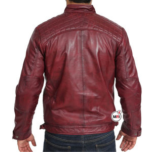 Chaqueta de cuero para hombre colección de invierno Warm Up Pure Leather Stuff chaquetas de cuero genuino de alta calidad para hombres - Product Image 5