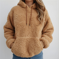 Sweat-shirt à capuche Teddy en polaire douce et moelleuse pour l'hiver, pour homme/femme, avec logo brodé personnalisé, options OEM/ODM, imperméable