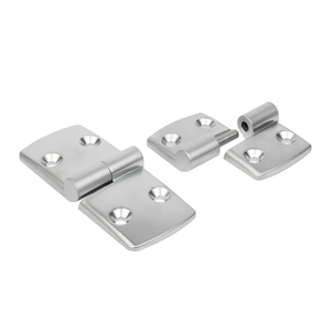 K0579 Lift Off Door <b>Hinge</b> Left 52x48 mm Powder Coated Aluminium Stainless Steel <b>Pin</b> Cabinet Hardware - Product Image 4