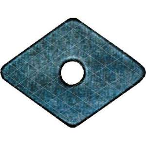 ARANDELA DE PERNO DE ANCLAJE RUBEROIDAL RHOMBOIDAL MM 30X30 AGUJERO MM 6,0 CF = PZ 100 - Product Image 1