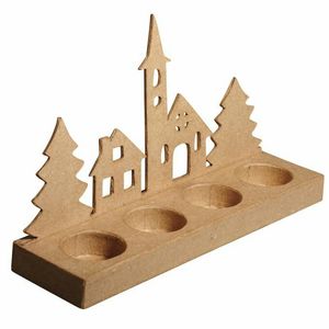 Bougeoir de table décoratif en forme d'ours Cadeau de Noël Meilleure vente Porte-plateau en bois de haute qualité - Product Image 5