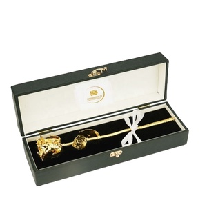 SANAAR CRAFTS Hot Selling 2024 Beautiful Design 24k Gold Plated High Quality Natural Rose Box - Product Image 3