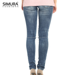 Nuevo Diseño de Moda, Jeans de Mezclilla para Mujer, de Alta Calidad, Baratos, de Secado Rápido, OEM, Elegantes, Ajustados, de Cintura Baja, Estilo Urbano - Product Image 6