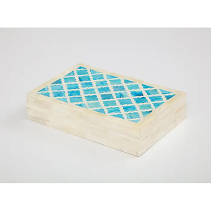 Exquisito joyero de madera hecho a mano con incrustaciones de nácar y Cuerno, solución de almacenamiento elegante para joyería de hueso y cuerno de lujo - Product Image 6