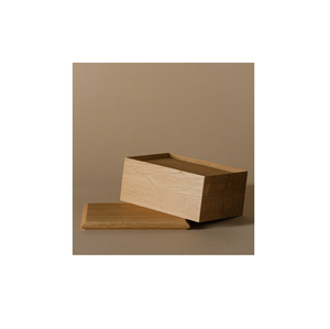 Caja de mantequilla de madera ecológica, diseño popular, forma cuadrada con tapa, caja de mantequilla de madera, producto más vendido - Product Image 1