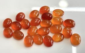 คาร์เนเลี่ยนออเรนจ์คาร์เนเลียนทรงไข่สีส้มธรรมชาติ3X5มม. หลังแบน-หลวมสีส้มคาร์เนเลียน AAA คุณภาพสูง - Product Image 2