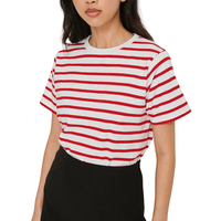 Robes et hauts pour femmes de Bangkok, écologiques, à motifs floraux, unies, 100% coton tricoté, respirantes, lavables, mini, formelles, à manches courtes, OEM