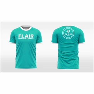 Maillot de football à col rond 100 % polyester, design personnalisé de qualité supérieure, extensible, confortable, respirant, 220g, coupe courte, service OEM - Product Image 2