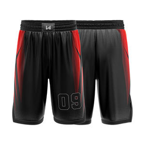 Shorts de basket-ball personnalisés entièrement personnalisés, imprimés par transfert thermique, respirants, grande taille, pour hommes, prix de gros, vente directe d'usine - Product Image 4