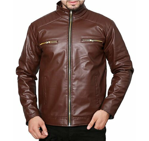 Chaqueta de Cuero Vacuno Genuino para Hombre, Diseño Profesional, Nueva Moda 2026, Transpirable, de Secado Rápido, Estilo Urbano, con Apliques, para Invierno - Product Image 1