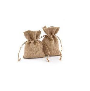 Petits sacs de jute naturels purs avec noeud de corde sacs utilisables quotidiens de luxe de qualité supérieure sacs d'épicerie légers sacs uniques - Product Image 3
