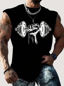 เสื้อกล้ามออกกำลังกายผู้ชายแบบสั่งทำปี 2024 ระบายอากาศได้ดี แห้งเร็ว ผลิตจากผ้าฝ้ายใยไผ่ ขายส่งราคาถูก - Product Image 5