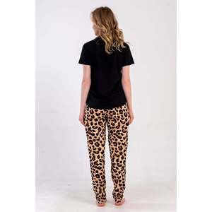 KADIN P.SUPREM BATTAL XXL O YAKA KISA KOL ETEGI OVAL PIJAMA TAKIM - สีเบจ - สีเบจ - Product Image 3