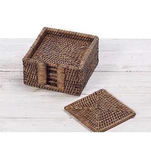 Étanche Restaurant Hôtel Café et Thé En Bois Dessous De Verre Vase Tapis Blanc Bois Dessous De Verre Ensemble Cuisine Fournitures Napperons Dessous De Verre - Product Image 4