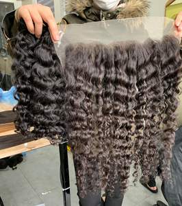 Rizado euroasiático de cabello humano vietnamita 100%, 100% Cabello sin procesar en cabello humano - Product Image 5