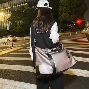 Custom Logo Women Canvas Gym Fitness Duffel <b>Bag</b> <b>Travel</b> Tote <b>Shoes</b> Compartment Weekender Overnight Tote Large Capacity <b>Travel</b> <b>Bag</b> - Product Image 6