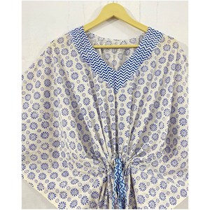 Robe imprimée blocs motif éléphant blanc pour femme, style décontracté, kaftan, tenue de soirée, formelle, manches bouffantes, taille 5XL, idéale pour la plage, le club ou les fêtes quotidiennes, offre ODM - Product Image 2