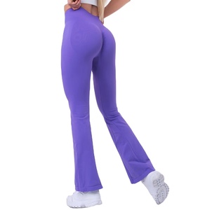 Fashion <b>Men</b> Flared Leg Legging Mid Waist Lightweight Casual Fitness Pants Workout Active <b>Trousers</b> 2026 - Product Image 6