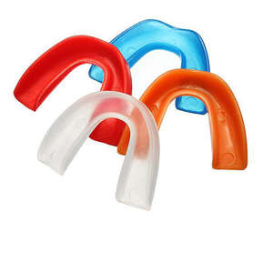 Protector de dientes doble deportivo Protector bucal de boxeo Diseño personalizado transpirable Material de goma duradero Color personalizado - Product Image 1