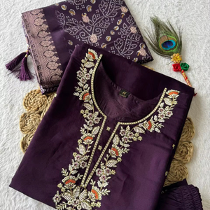 Grand élégant indien ethnique Collection Opulent droit Kurti pantalon Dupatta ensemble pour le printemps pour les mariages Diwalis B2B vente en gros - Product Image 1