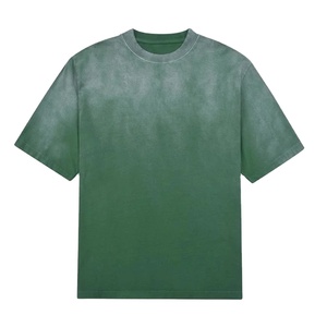 Camisetas Nuevas 2026 de Algodón Grueso con Efecto Desgastado, Cuello Redondo, Manga Corta, Estilo Vintage para Hombre - Product Image 2