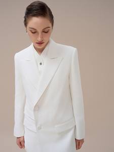 Nuevo diseño 2024 Blazers señoras mujeres bolsillos delanteros mujeres ropa de invierno Jocelyn chaqueta con muescas 0 Whiteant Vietnam Factory - Product Image 5