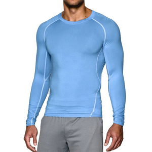 <b>Men's</b> Lightweight Breathable Compression <b>Tops</b> <b>Long</b> <b>Sleeve</b> <b>Gym</b> <b>Top</b> for Running and Fitness Sport Sportswear Base Layer Shirt - Product Image 3