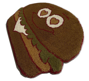 Alfombra de seda de lana con patrón abstracto en forma de chico indio copetudo a mano de lujo de fábrica directa, juegos de habitación de puerta con logotipo personalizado - Product Image 4