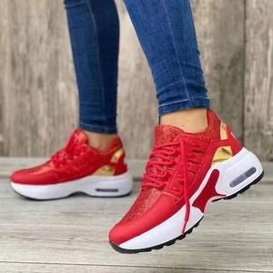 Chaussures de sport pour femmes multicolores de haute qualité, confortables, respirantes, à talons compensés, chaussures de marche pour femmes - Product Image 5