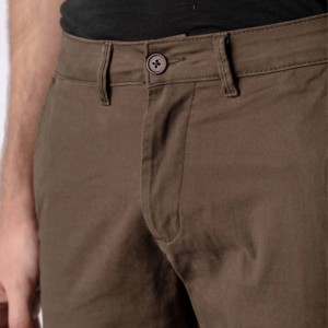 Pantalones chinos ajustados a la moda para hombre, pantalones de vestir informales lavados, venta en línea, patrón recto cómodo para niños y hombres - Product Image 5