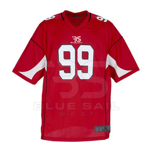 Maillot de football à séchage rapide avec impression personnalisée et maillot de football américain ajusté avec design sublimé - Product Image 1