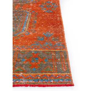 Vintage <b>Red</b> & Orange Hand Knotted Wool Rugs Large Area Jaipur US Pae-2472 Medallion Pattern Living Room Carpet for Home Use New - Product Image 4