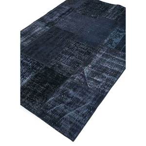 Tapis en laine noués à la main grande surface Provenance Pae-3915, design patchwork gris et noir pour la décoration de la maison, du salon et du couloir - Product Image 2