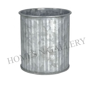 Macetas de Metal, hierro galvanizado, gran forma redonda, hojalata, macetas a bajo precio, hechas por fabricantes indios, gran oferta de fábrica - Product Image 5