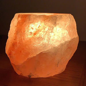 High Quality Natural <b>Pink</b> Himalayan Salt <b>Candle</b> Holders and Lamp Elegant Decorative Crafts - Product Image 5