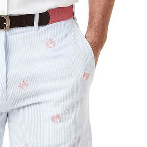 กางเกงขาสั้นผ้าแคนวาสแบบปิดเข่ามีซิปสำหรับผู้ชายกางเกงขาสั้นปักโลโก้แบบออกแบบได้ตามต้องการ - Product Image 5