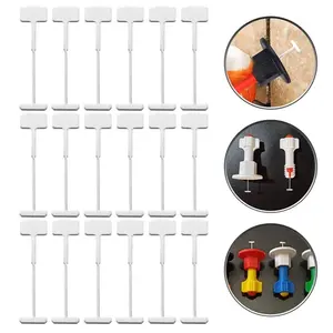 Nivelador de azulejos de cerámica de 100 Uds., accesorios de suelo de aguja de acero, espaciadores de suelo, sistema de nivelación - Product Image 1