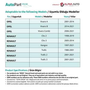 Clips de fixation pour Opel et Renault - 50 pièces - Product Image 2