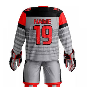 Uniforme de hockey sur glace respirant avec logo personnalisé, uniforme de hockey sur glace de fabrication professionnelle pour la vente en ligne - Product Image 5