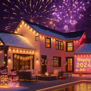 Decoración Navideña de Alto Brillo, Decoraciones Navideñas <span class=keywords><strong>RGB</strong></span> Atenuables para Iluminación Festiva - Product Image 6