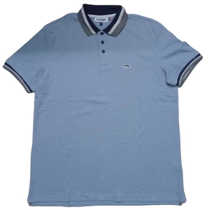 Homme solide pour chemise 100% coton tissu tricoté à manches courtes respirant vêtements de travail décontractés en vrac conception personnalisée - Product Image 5